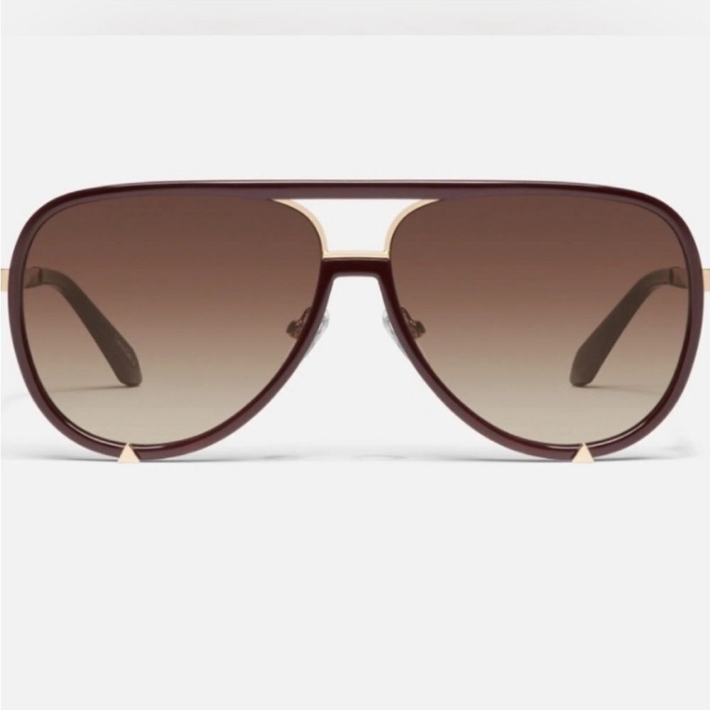 QUAY High Profile Espresso Brown Sunglasses NWT
